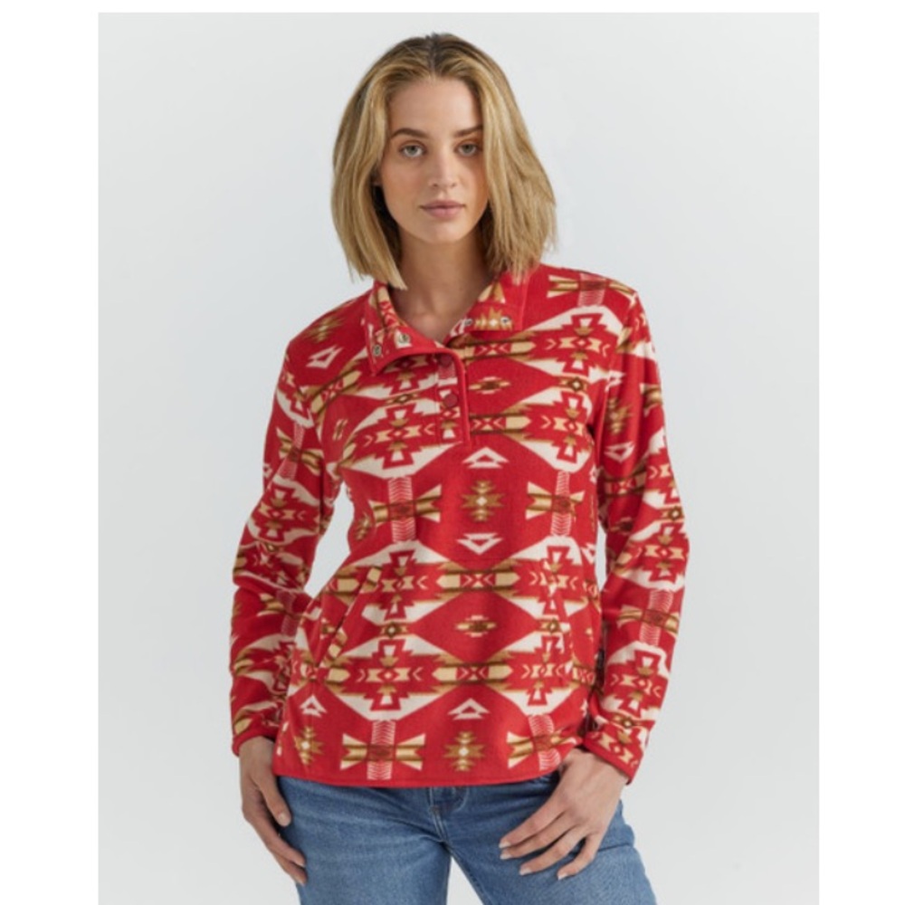 NWT Ladies WRANGLER SOUTHWESTERN FLEECE pullover 3x